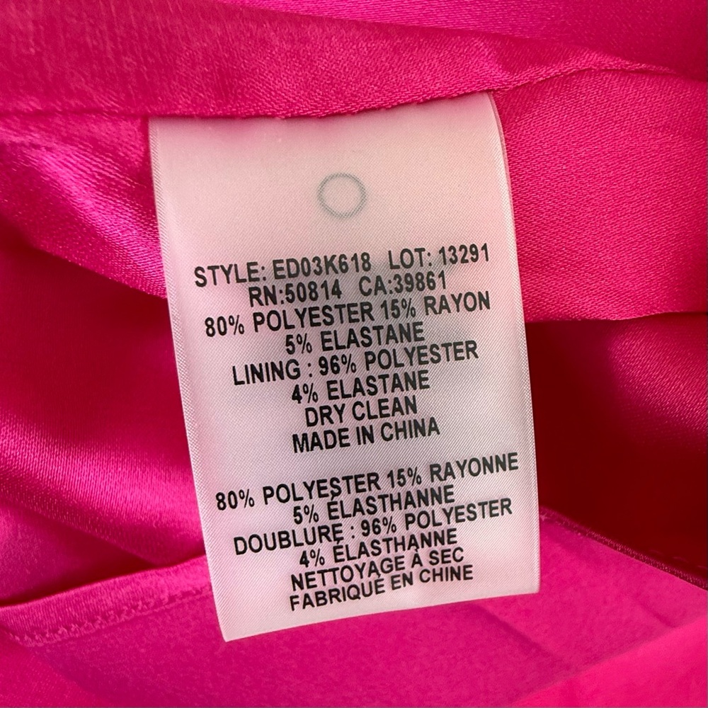 Elie Tahari Women's Fuchsia Camellia V-Neck Fit-and-Flare Dress (Size 8) - Picture 5 of 12